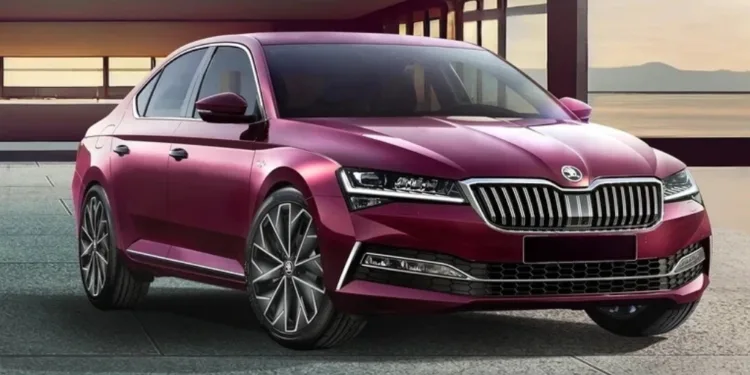 Skoda Superb Rosso Brunello Colour